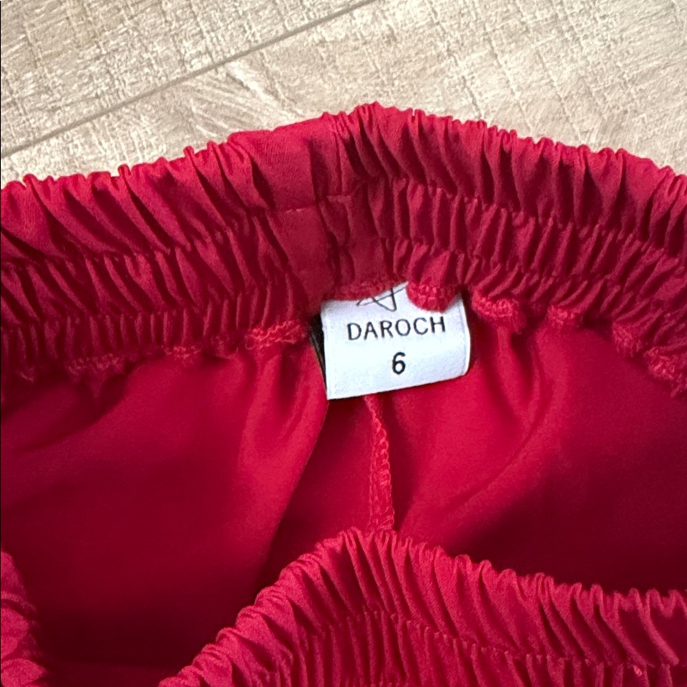 Red Daroch Drawstring Shorts - Picture 3 of 3